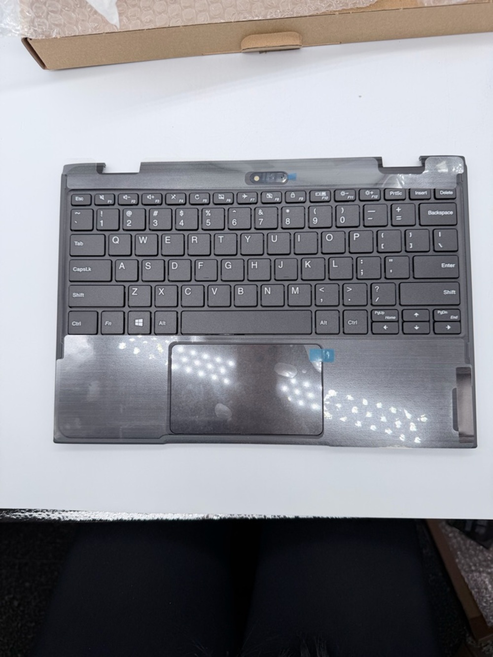 OEM Laptop Palmrest Top Case Keyboard Touchpad Assembly Gray
